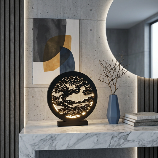 Disque lumineux interchangeable - Motif au choix