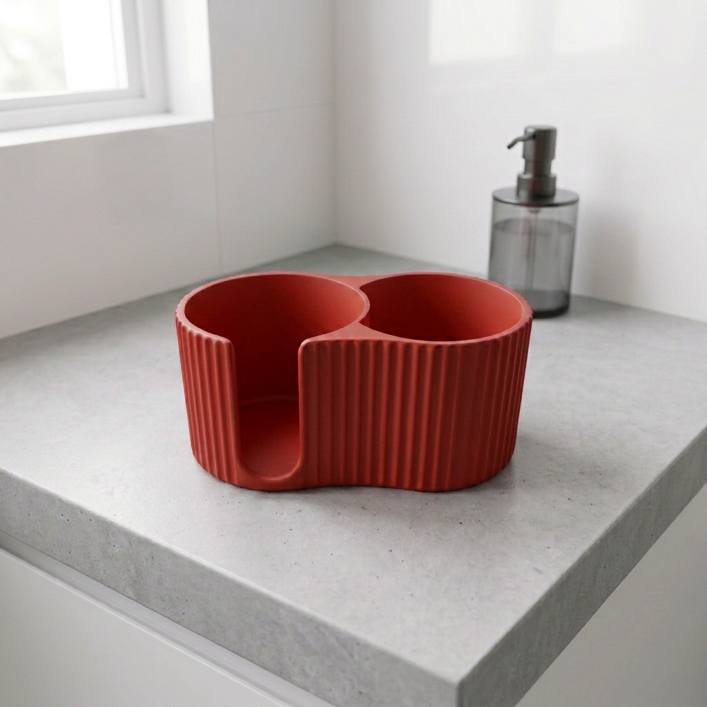 Rangement coton et coton-tiges - Organiseur salle de bain
