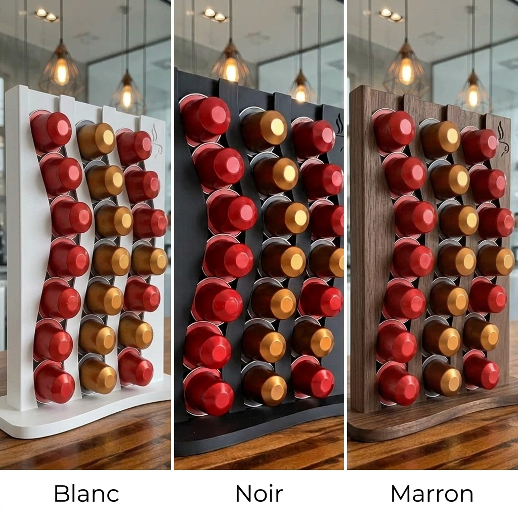 Porte-capsules café - Rangement design vertical