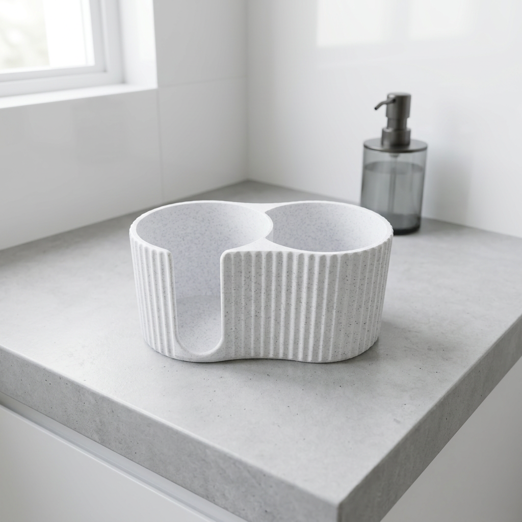 Rangement coton et coton-tiges - Organiseur salle de bain