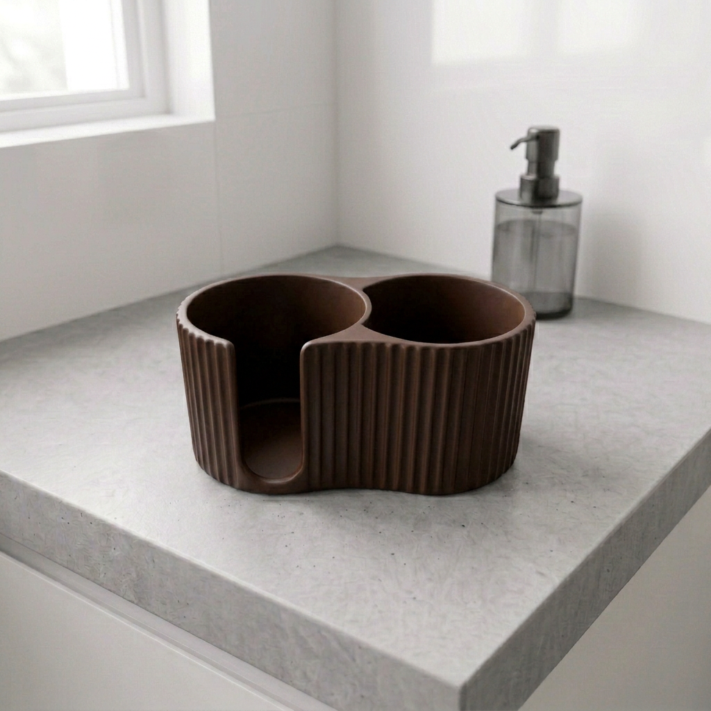 Rangement coton et coton-tiges - Organiseur salle de bain