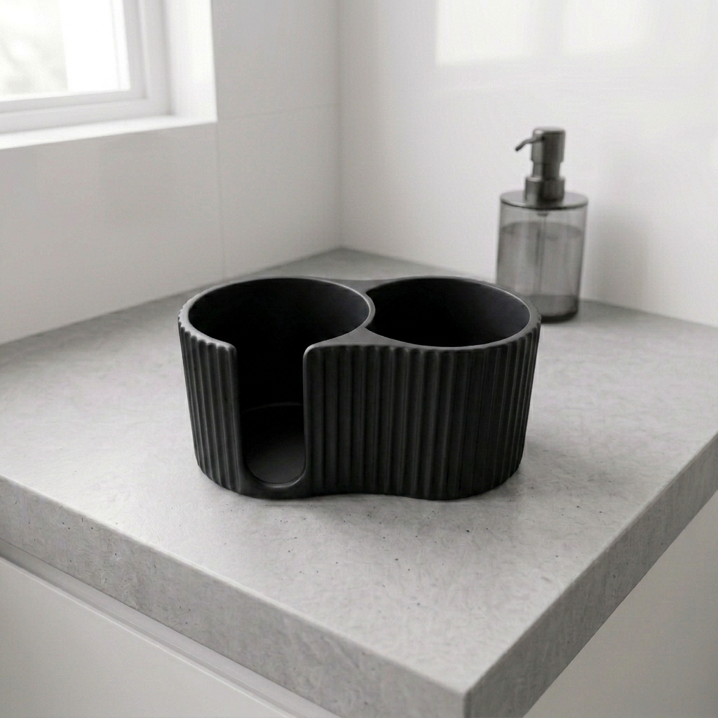 Rangement coton et coton-tiges - Organiseur salle de bain
